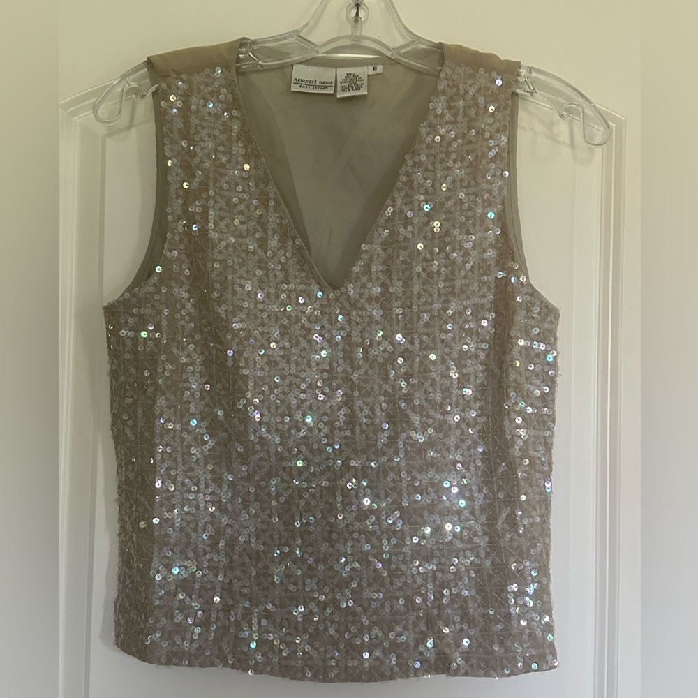 Sequin vest
